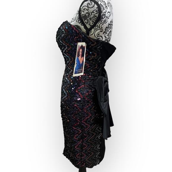 Jessica McClintock for Gunne Sax Vintage Deadstock Sequin Mini Dress sz 5/6 - Picture 3 of 15